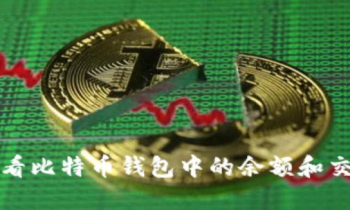 如何查看比特币钱包中的余额和交易记录