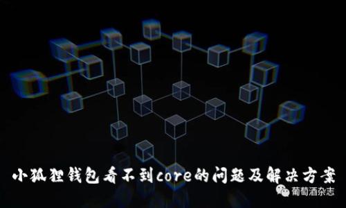 小狐狸钱包看不到core的问题及解决方案