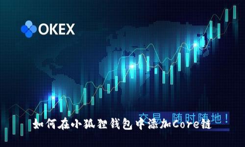 如何在小狐狸钱包中添加Core链