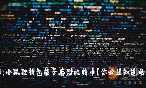 揭秘：小狐狸钱包能否存储比特币？你必须知道的真相