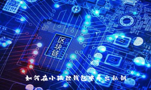如何在小狐狸钱包中导出私钥