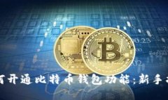 如何开通比特币钱包功能