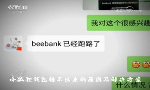 小狐狸钱包转不出来的原因及解决方案